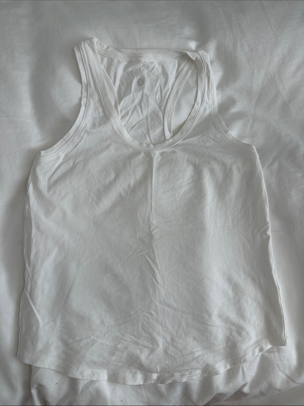 lululemon athletica White Racerback Tank - size 6 - no stain